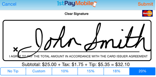 Signature Screen