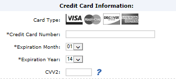 Authorize Card Information