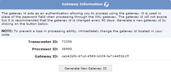 Gateway Information