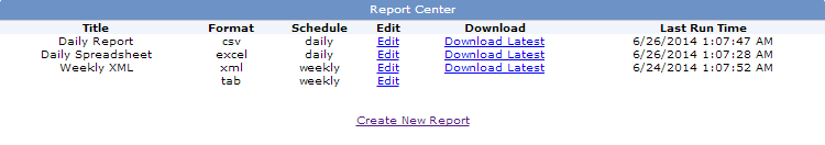 Download Report Center