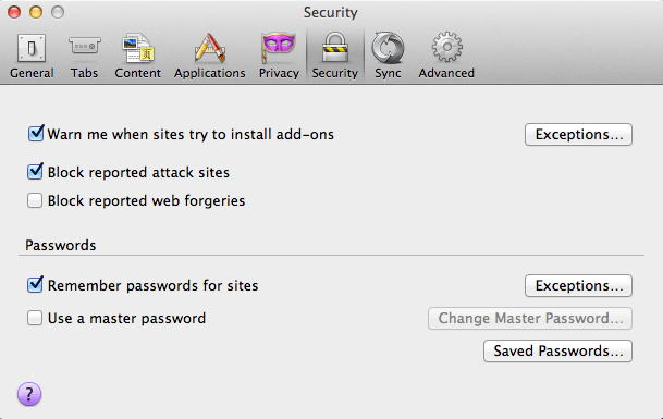 Delete Stored Passwords in Firefox