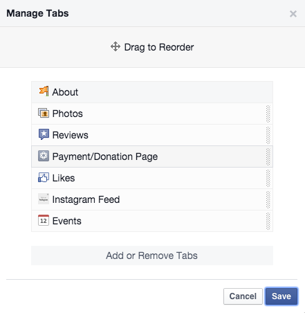 Manage Tabs