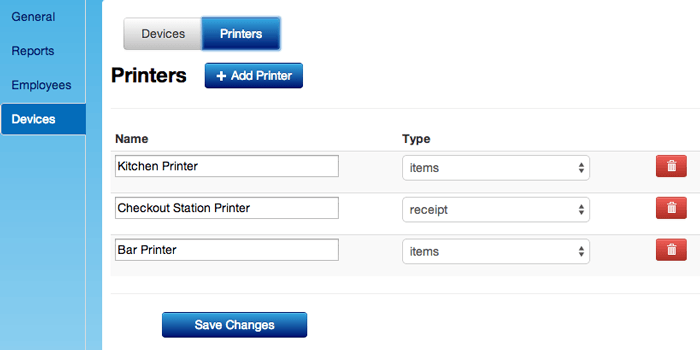 Set Up Printer Names