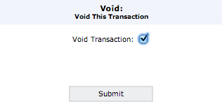 Void a Transaction